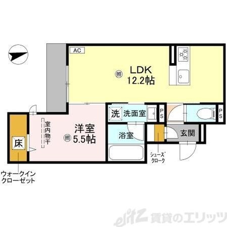 クレッシェンドVIの物件間取画像